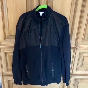 Mens beautiful, thick Calvin Klien black zip up sweater XL